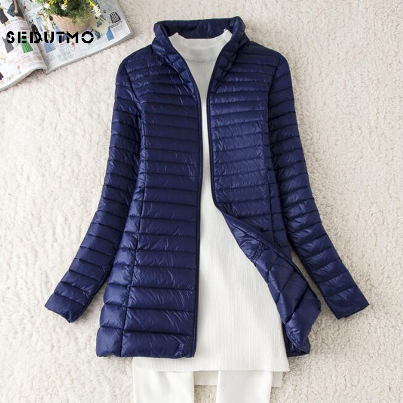 Puffer Jacket Women Down - Sedutmo Winter Lange Vrouwen Down Jassen
