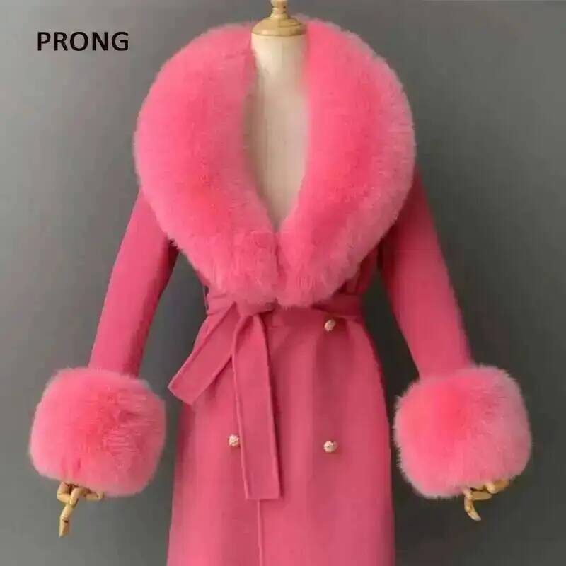 Winter Clothing For Sale - Echte Bontkraag En Manchetten Set Winterjas