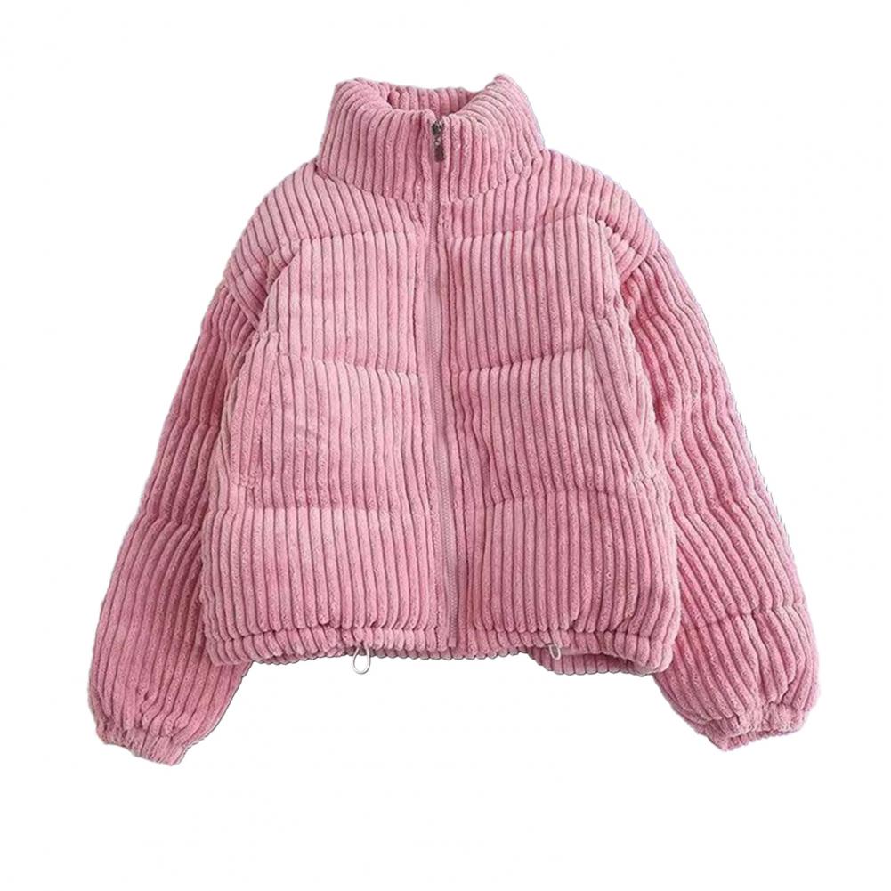 Polyester pufferjack Corduroy  - Puffer Jacket Women Down recensie en prijs