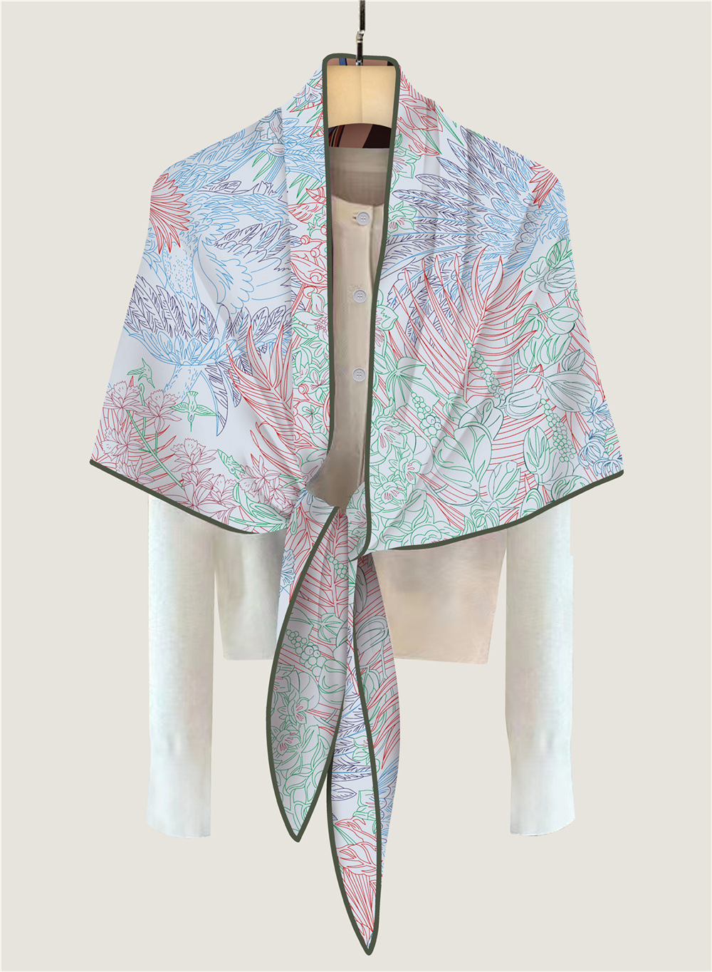 Driehoekige sjaal van zijdemix - Cashmere Scarf Wrap recensie en prijs